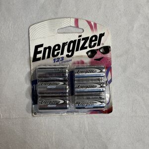 Energizer (6-Pack)‎ 123 Camera Batteries Lithium NEW